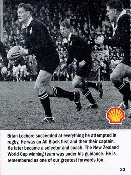 1992 Shell Rugby Greats #23 Brian Lochore Front